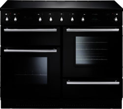 RANGEMASTER  Toledo 110 Electric Ceramic Range Cooker - Black & Chrome